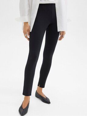 Theory Skinny Legging K Core Scuba Pants - XL - Black